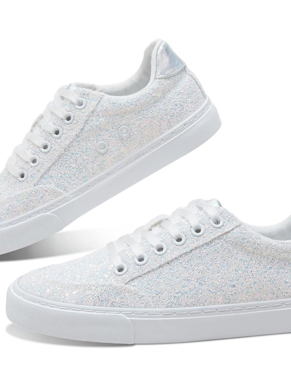 Glitter Sparkly Fashion Sneakers Shoes Shiny Casual Shoes Bling Sequin Concert L